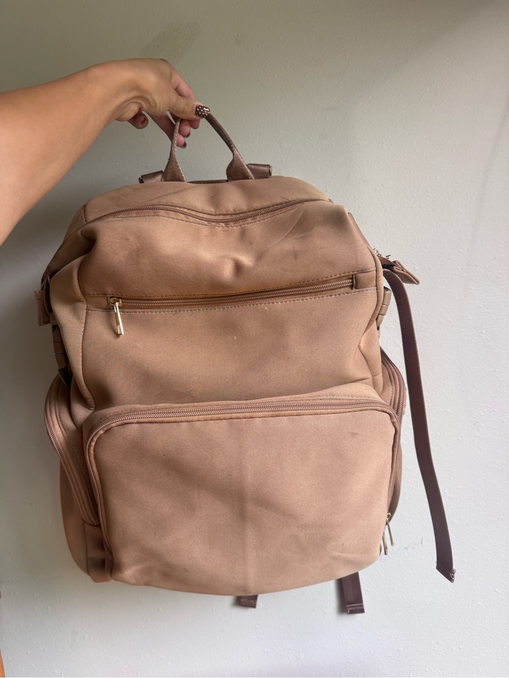 Cei-cei diaper bag backpack tan